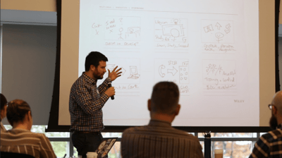 Peter Knox speaking at a Wiley workshop