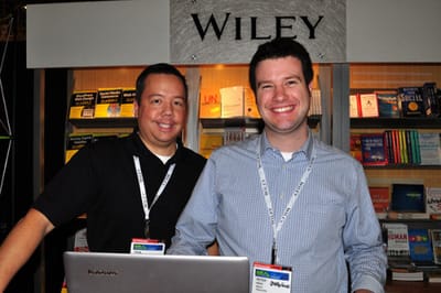 Peter Knox at the Wiley booth